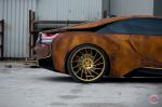 BMW i8 Austin Mahone Rusted by MetroWrapz on Vossen Wheels (VPS-305T) 2016 года